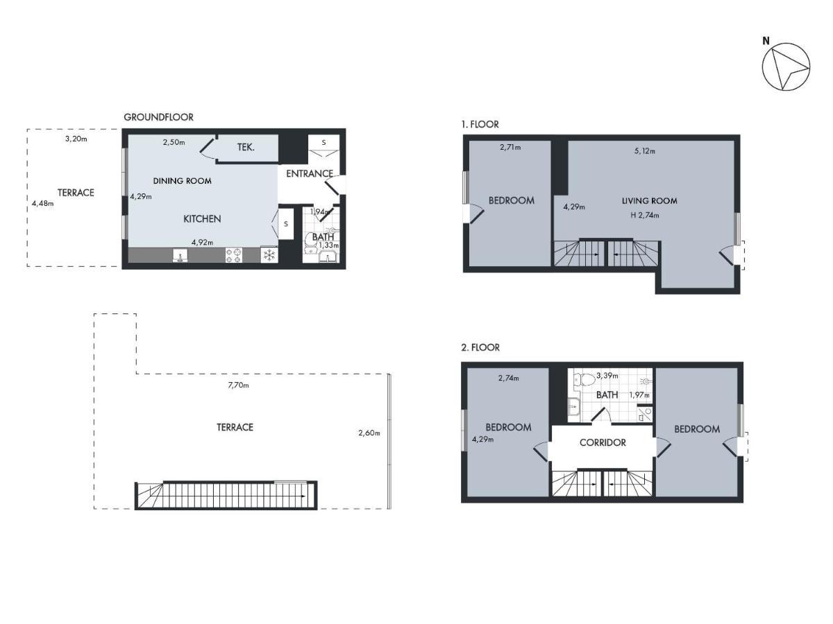 Sanders Pier - Fantastic 3-Bedroom Townhouse With Balcony Terrace Copenhagen Exterior photo